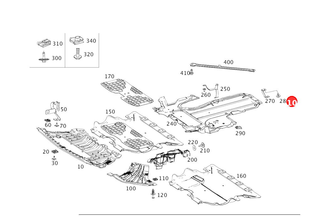 Lock nut Fixed components for lining48 OE A0049943145