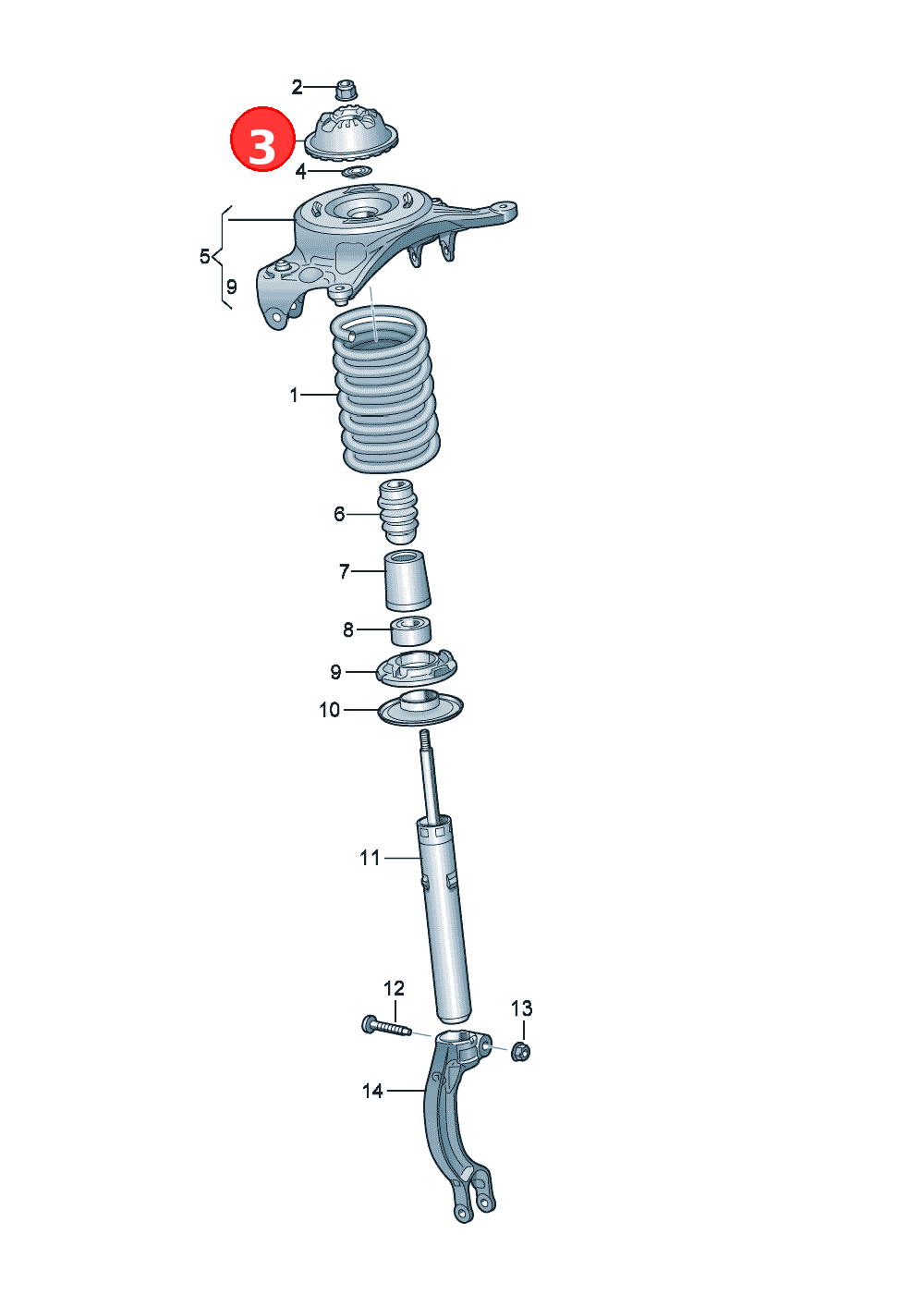 Mountingadditionally to be used items: OE 8K0412377C