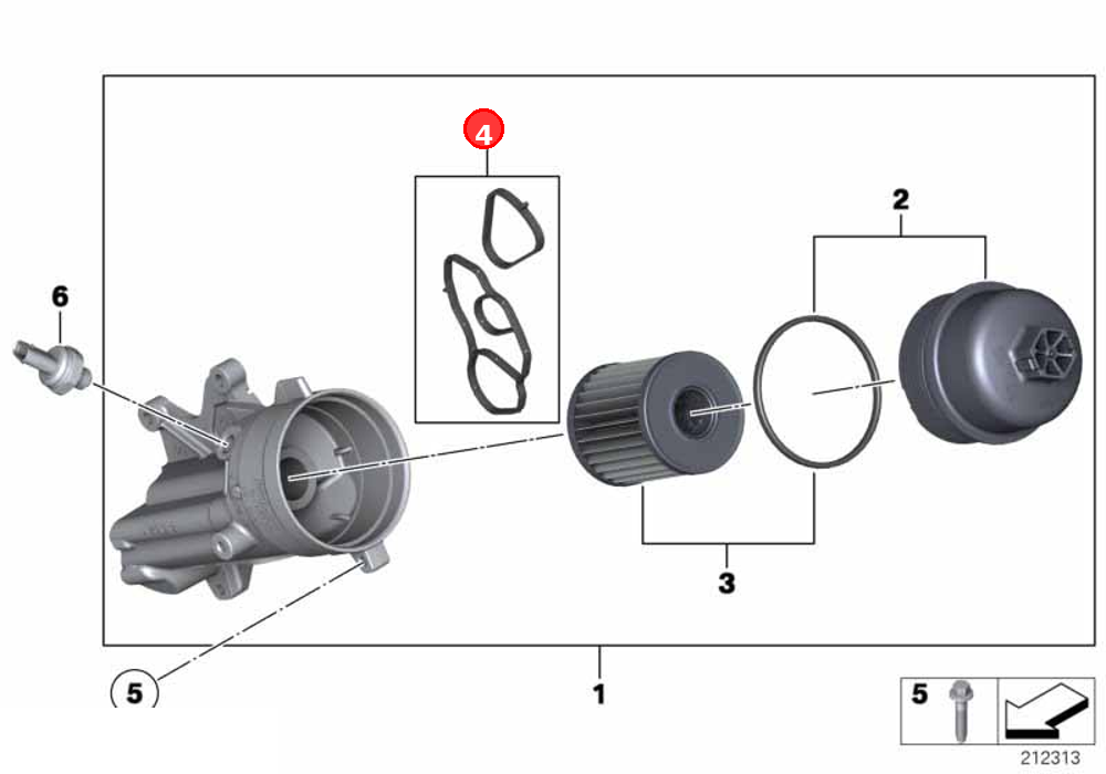 Sealing components OE 11428643758