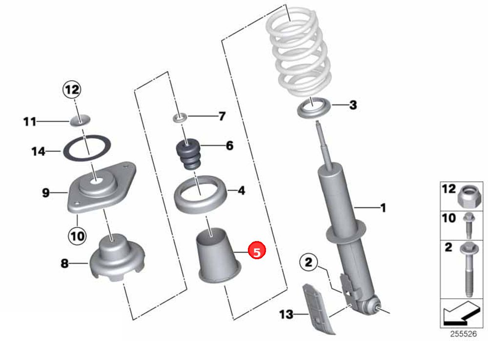 Protective tube OE 33531507254