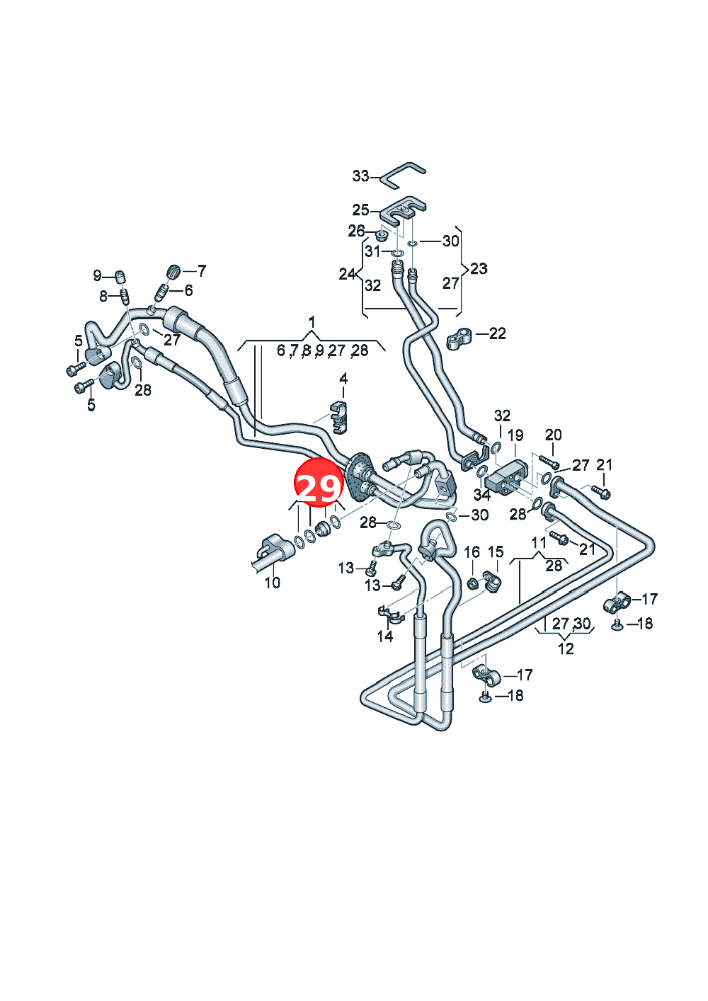 repair kit for quick releasecoupling OE 8K0298260A