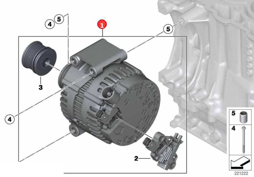 alternator OE 12317575650