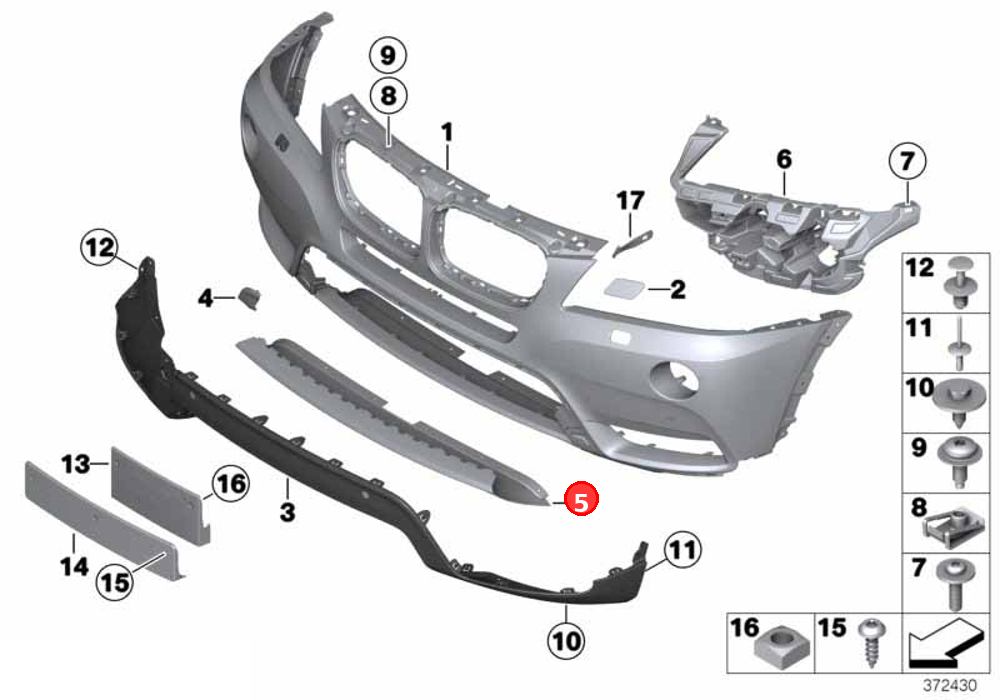 Trim, X\-Line OE 51117258578
