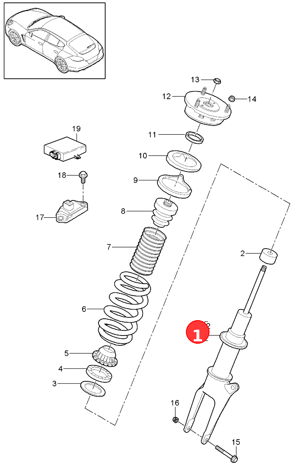 Shock absorbersNo longer use the part here OE 97034304504