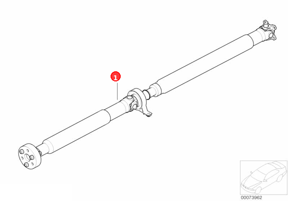 Automatic drive shaft gearbox OE 26111229564