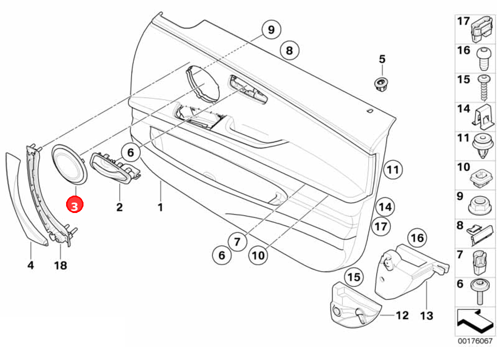 Cover Loudspeaker OE 51417144559