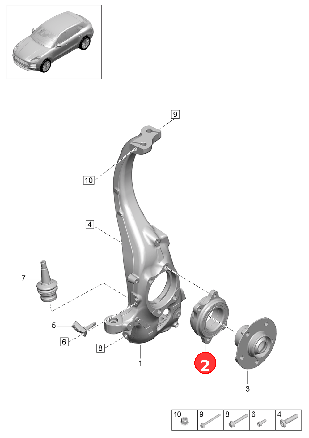 angular ball bearing OE 9A740762501