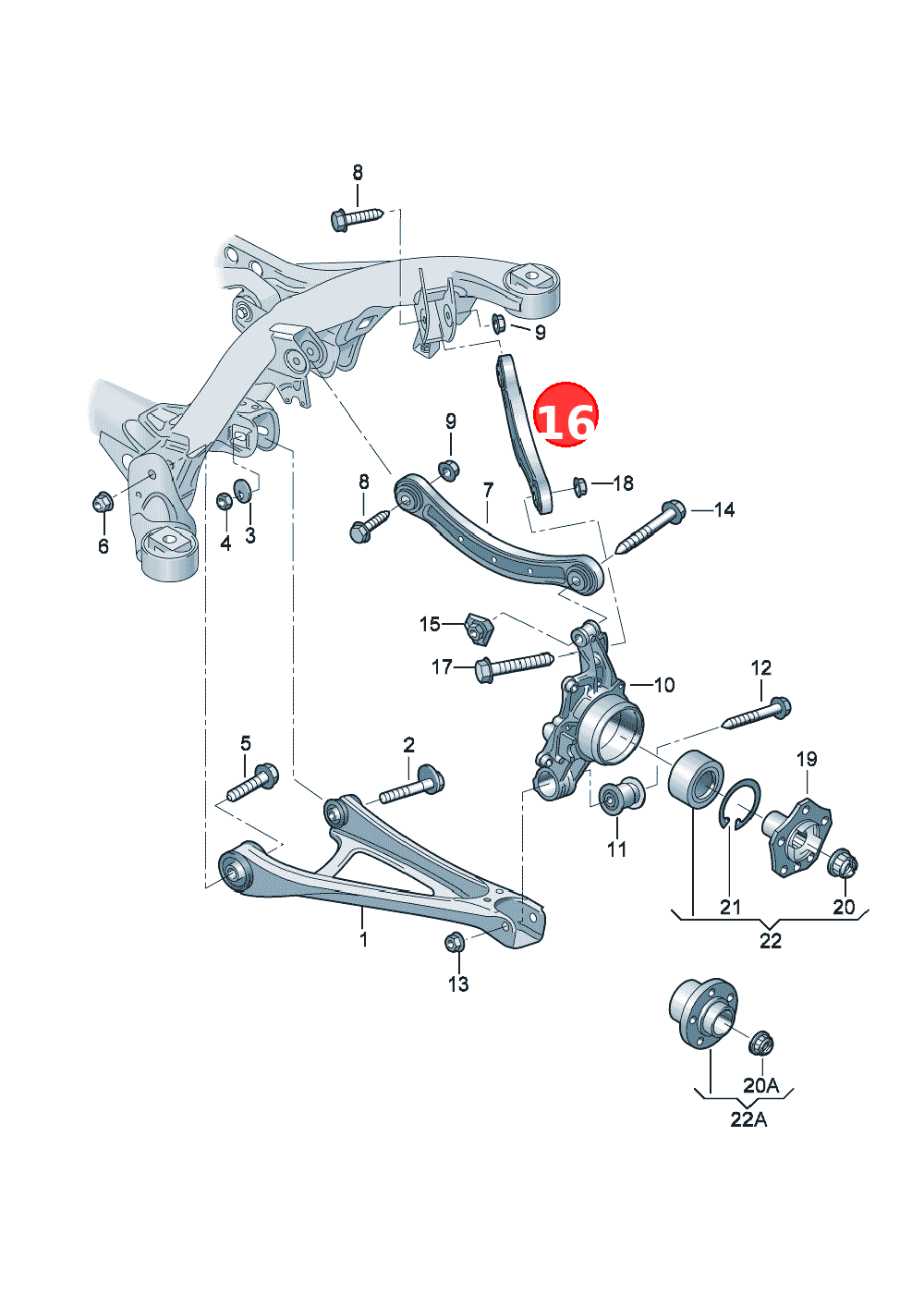 Wishbone OE 7L0505397
