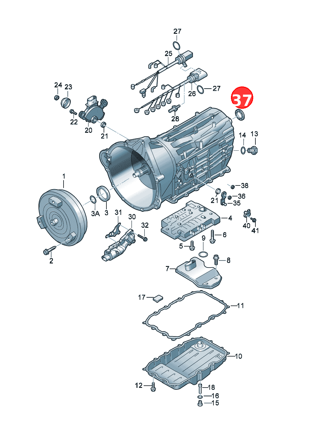 radial shaft seal OE 09D409189