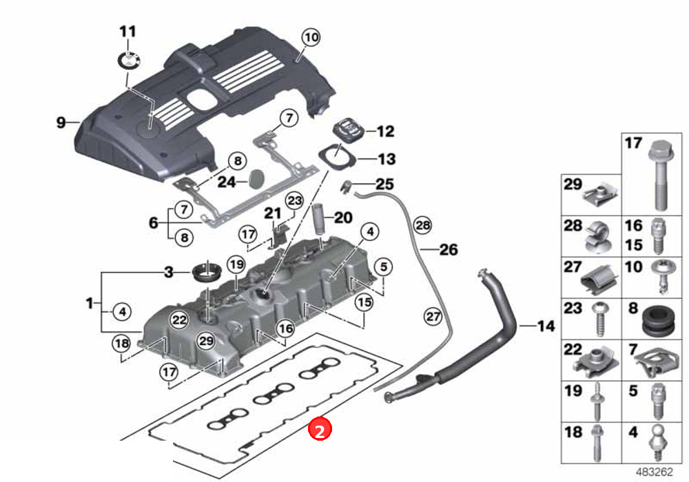 Profile-gasket OE 11127581215