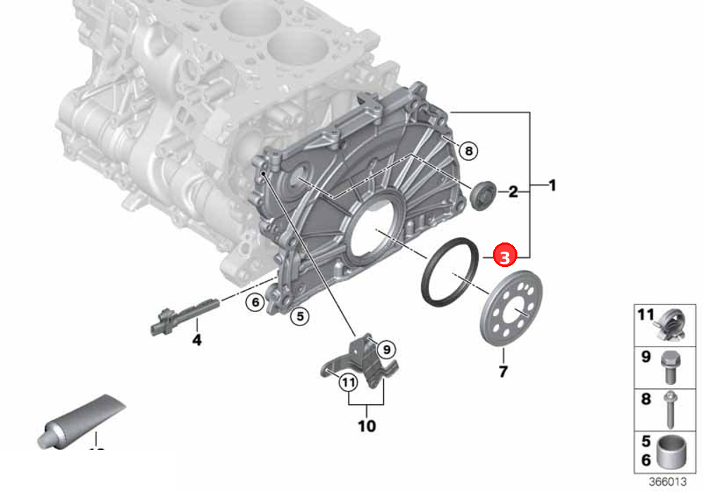 Shaft seal OE 11147797490