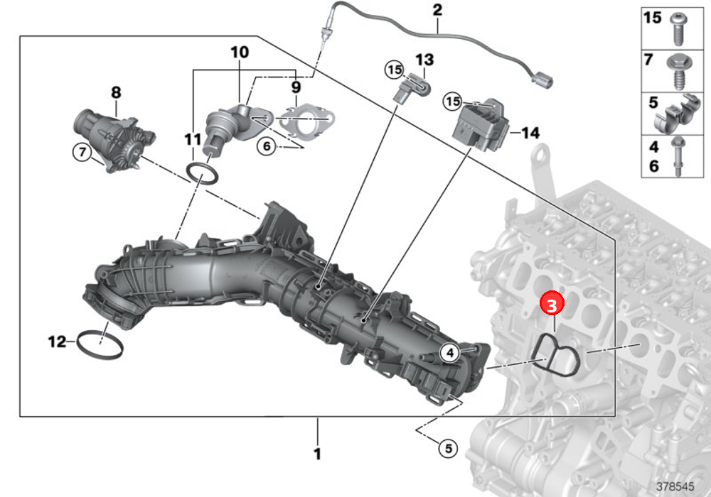 Profile-gasket OE 11618571001