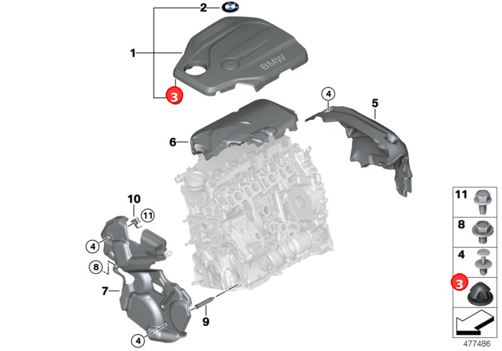 Bump stop OE 11127614138