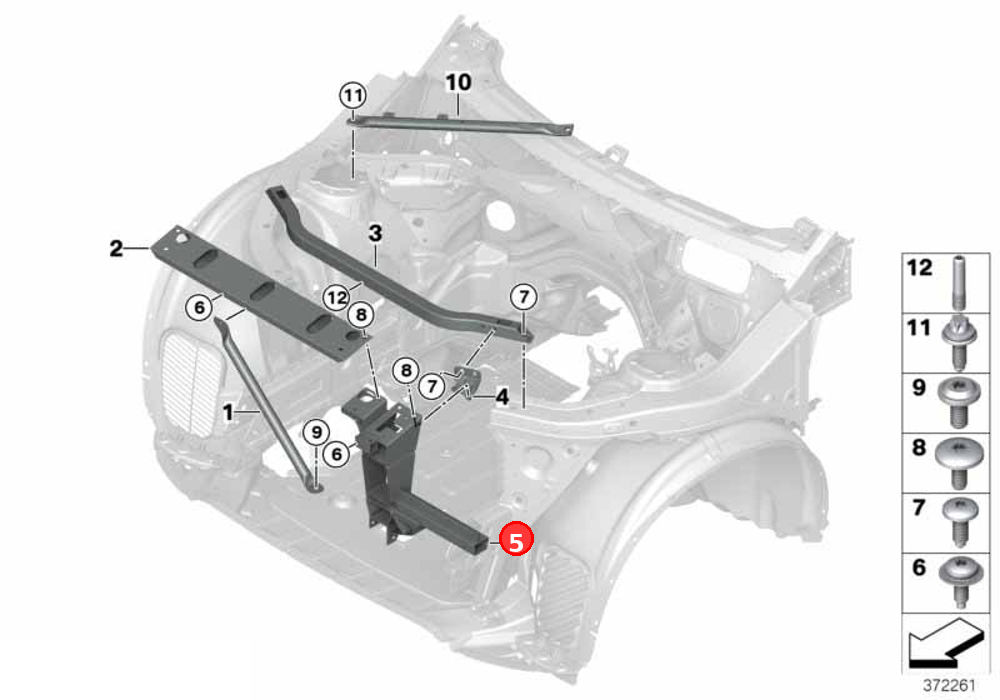 Right support OE 51647210500