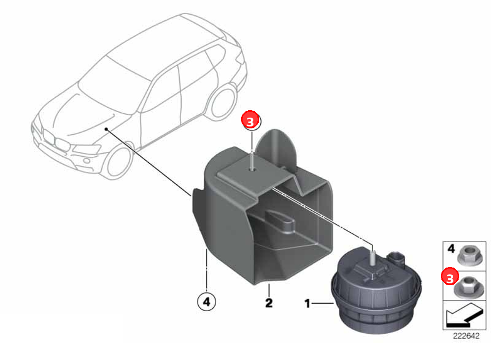 Hex nut OE 07129904870