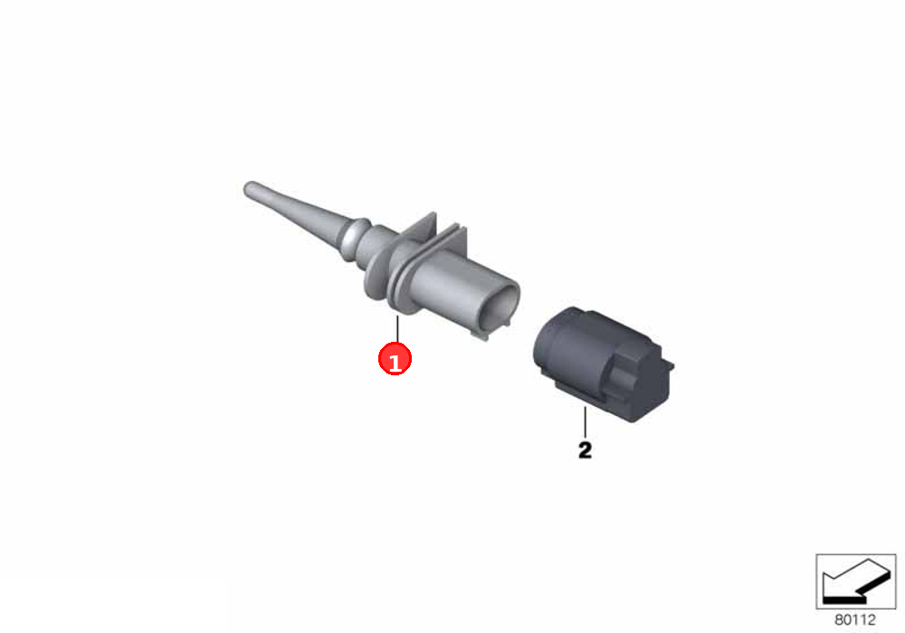 Outside temperature sensor OE 65816936953