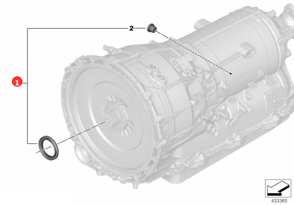 Sealing kit, hybrid drive OE 24158632196