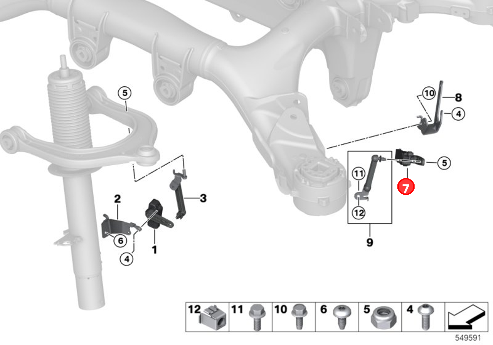 Level sensor OE 37146895466