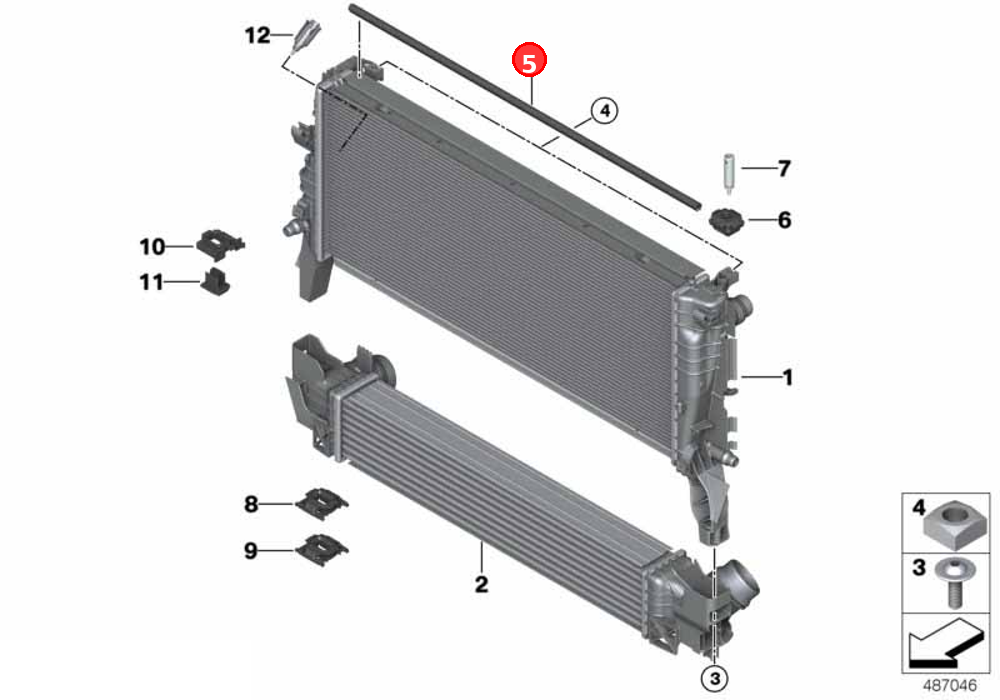 Gasket set OE 17118600126