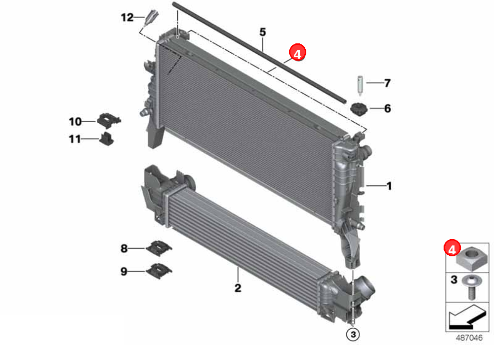 Mounting\-kit OE 17118600270