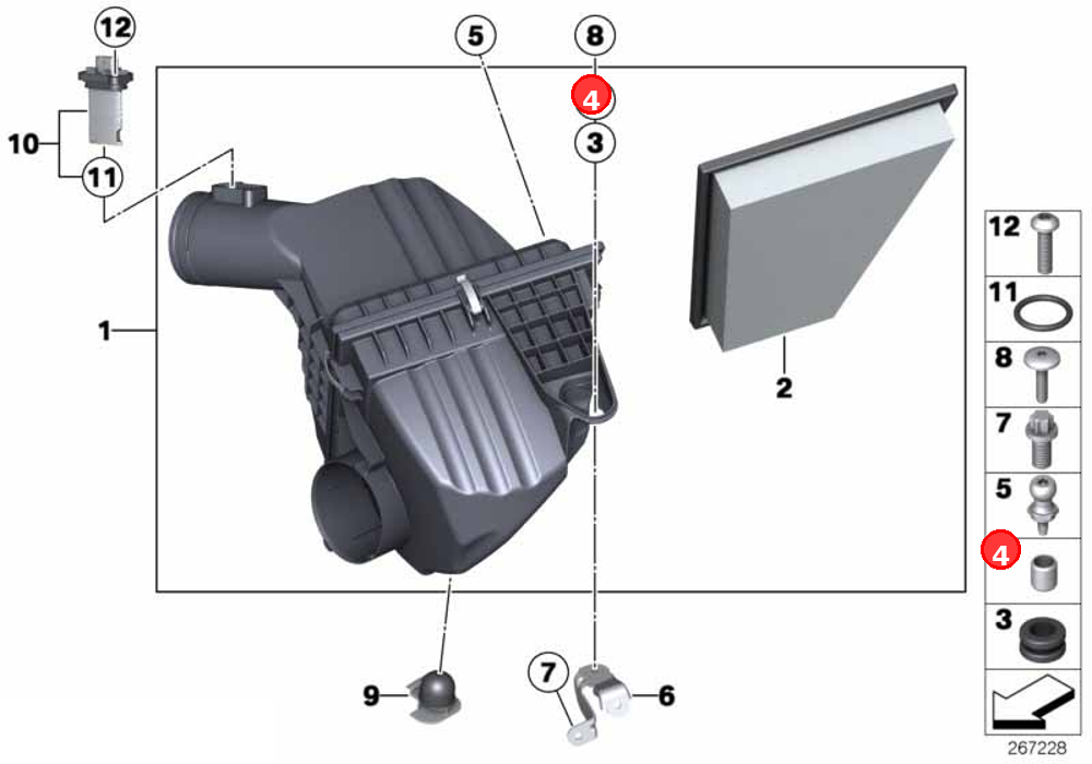 Sleeve OE 13717525711