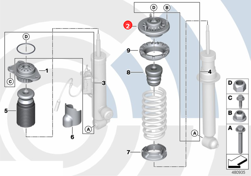 Guide support OE 33506863299