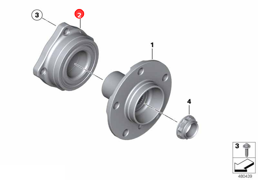 Angular\-contact ball bearing unit OE 33406850159