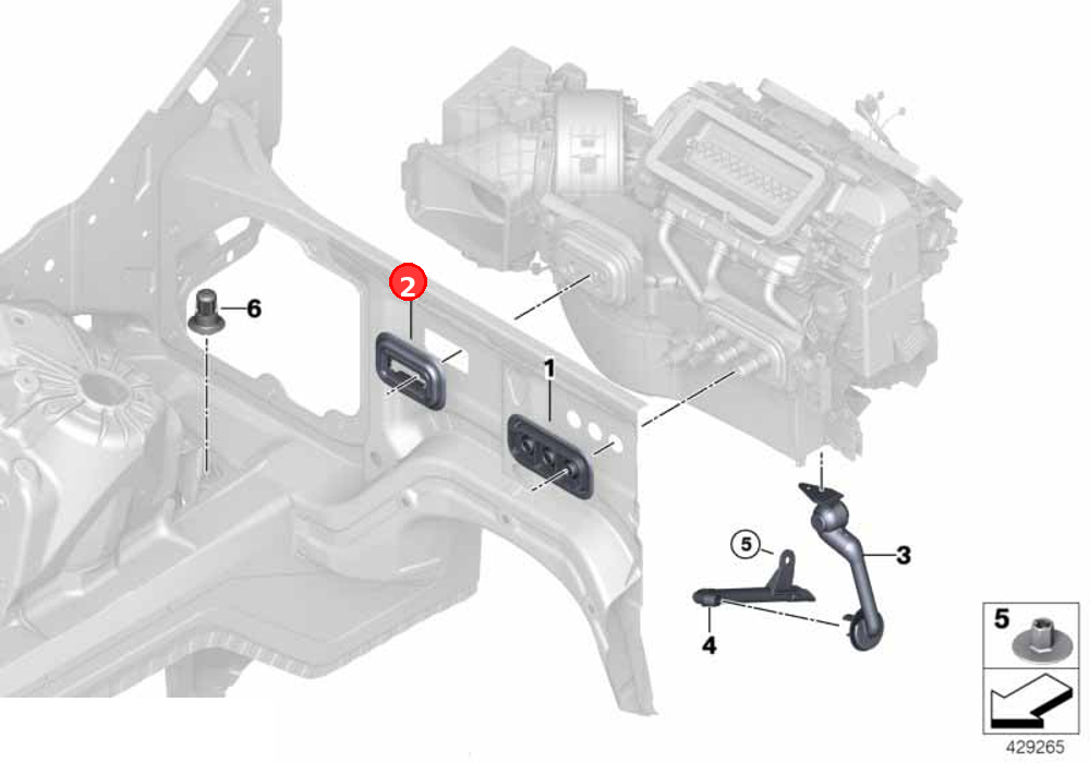 Acoustic seal OE 64119287273