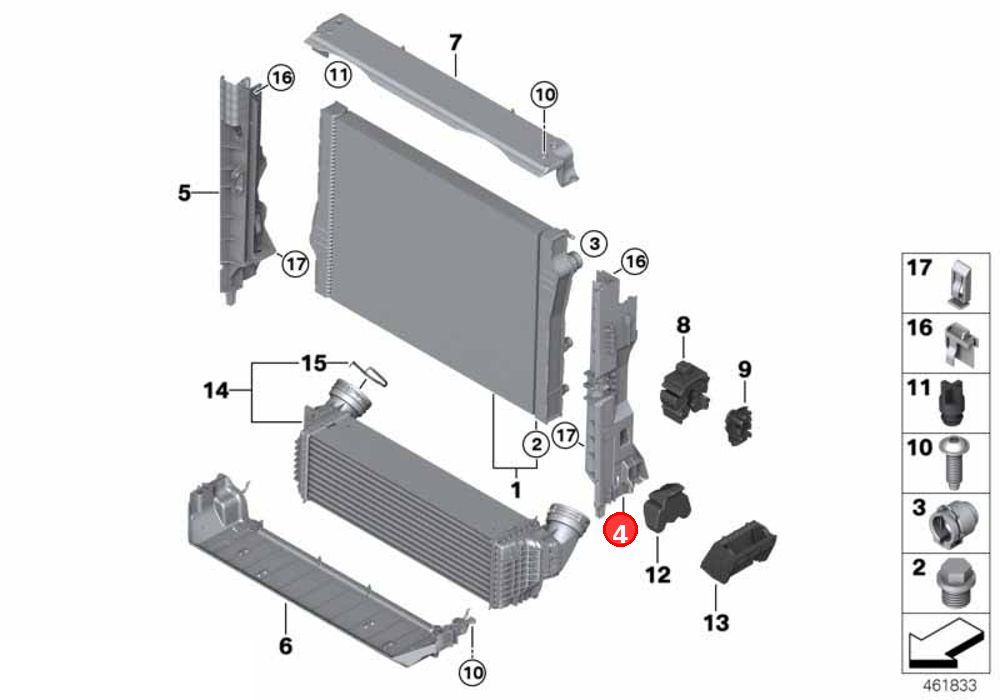 Module carrier, left OE 17118572188