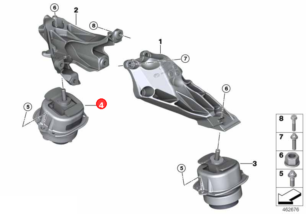 Engine mount, right OE 22118486266