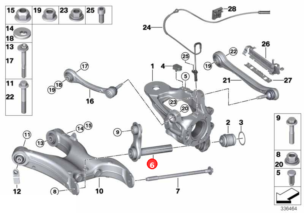 Integral link OE 33326774476