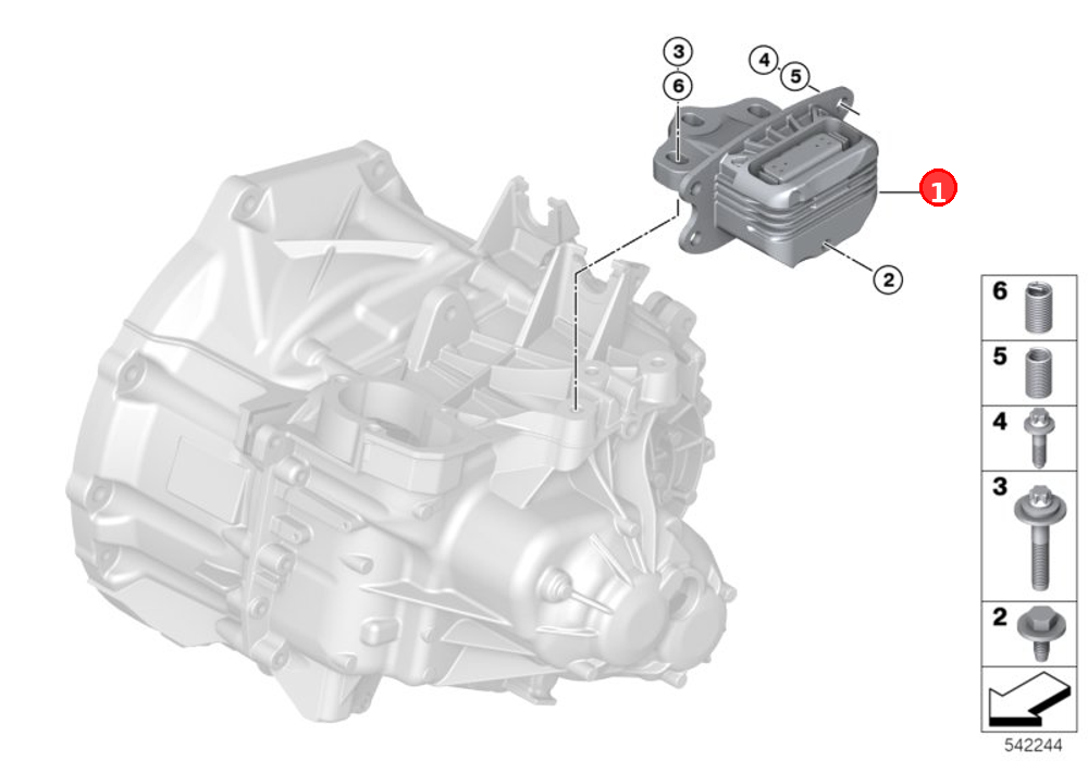 Gearbox mount OE 22316853453