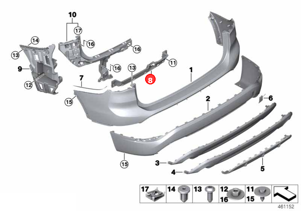Mounting, smart opener OE 51127378532