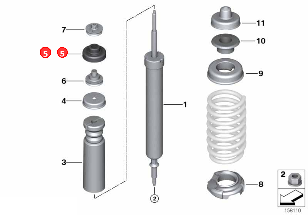 Sealing grommet OE 33506767010