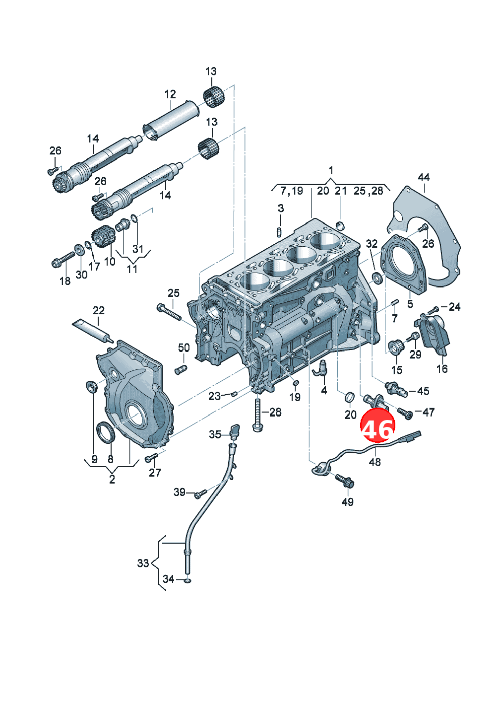 impulse senderCrankshaftCrankshaftD - 12.10.2020>> OE 06H906433E
