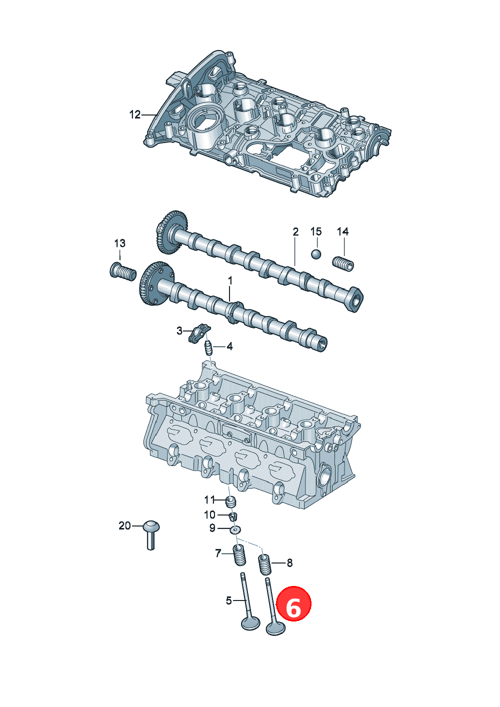 exhaust valve OE 06L109611
