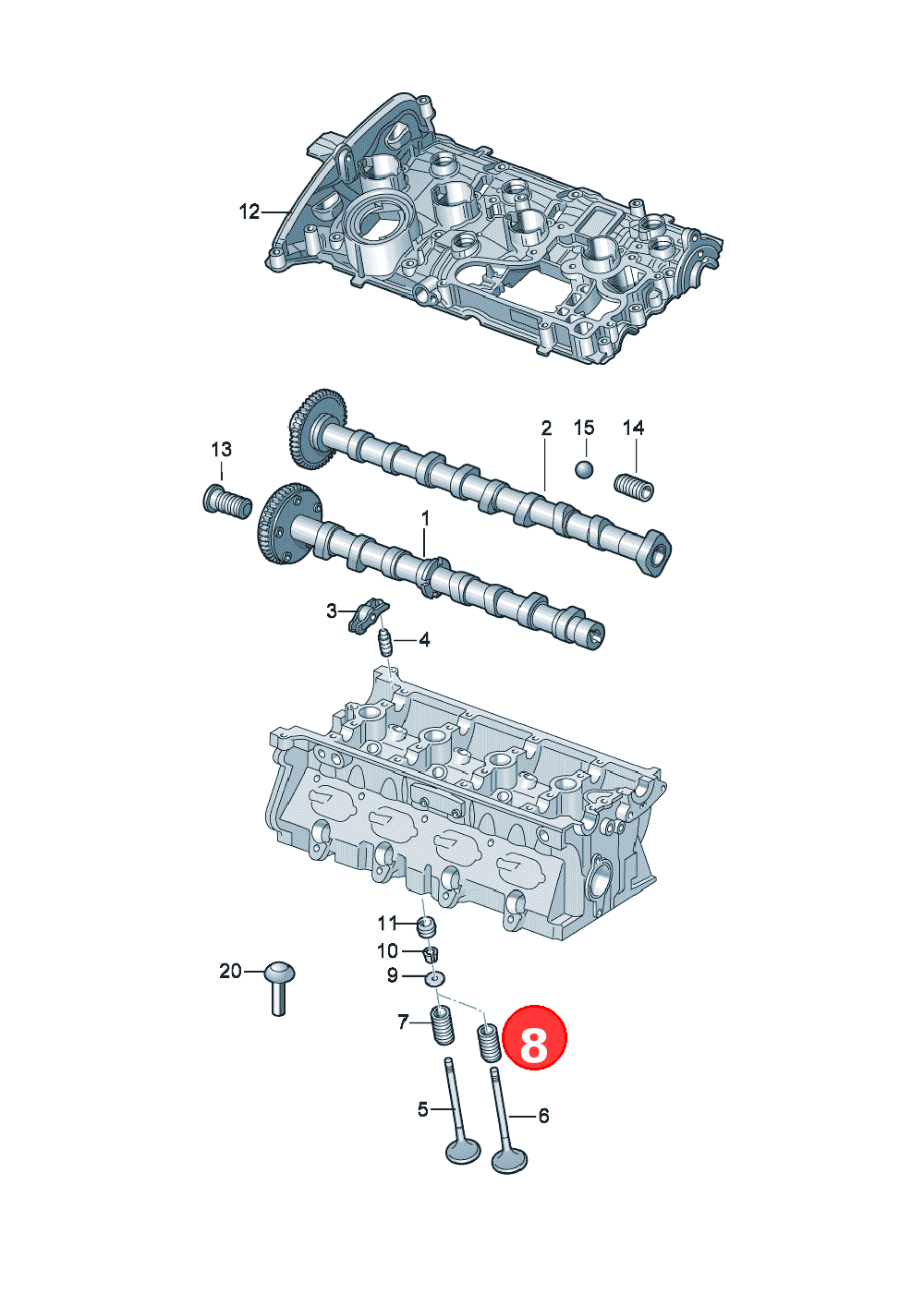 exhaust valve OE 06L109611