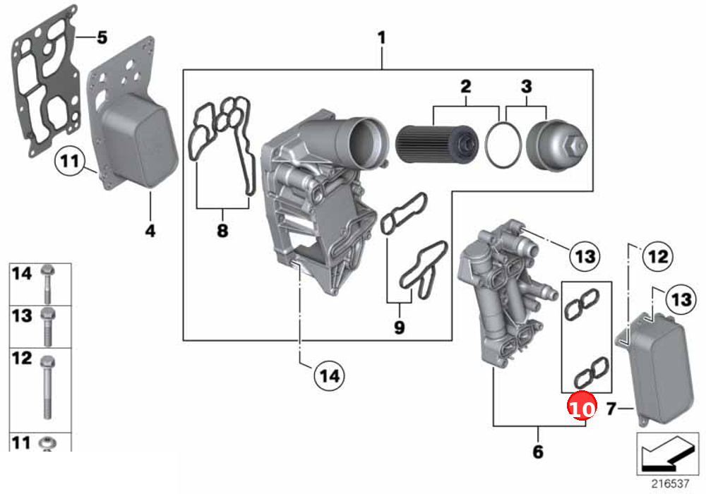 Gasket set OE 11428580681