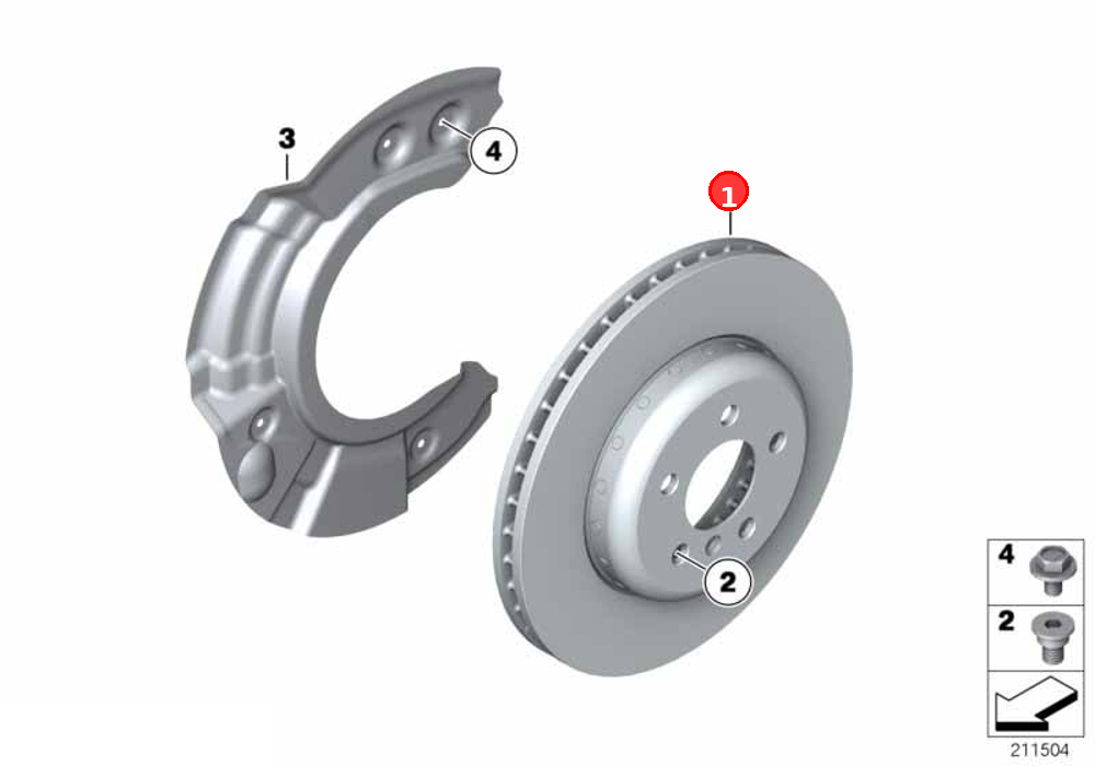 Brake disc, lightweight,ventilated,right OE 34116898730