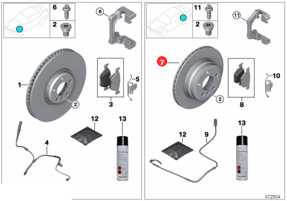 Brake disc, lightweight, ventilated OE 34206894381