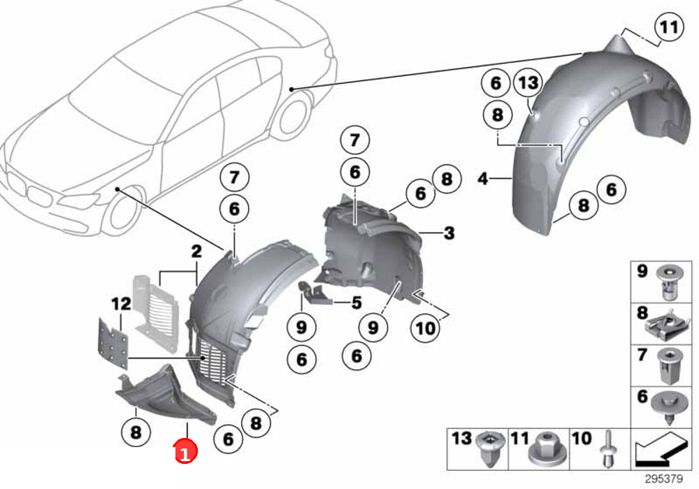 Cover, bottom left OE 51757185005