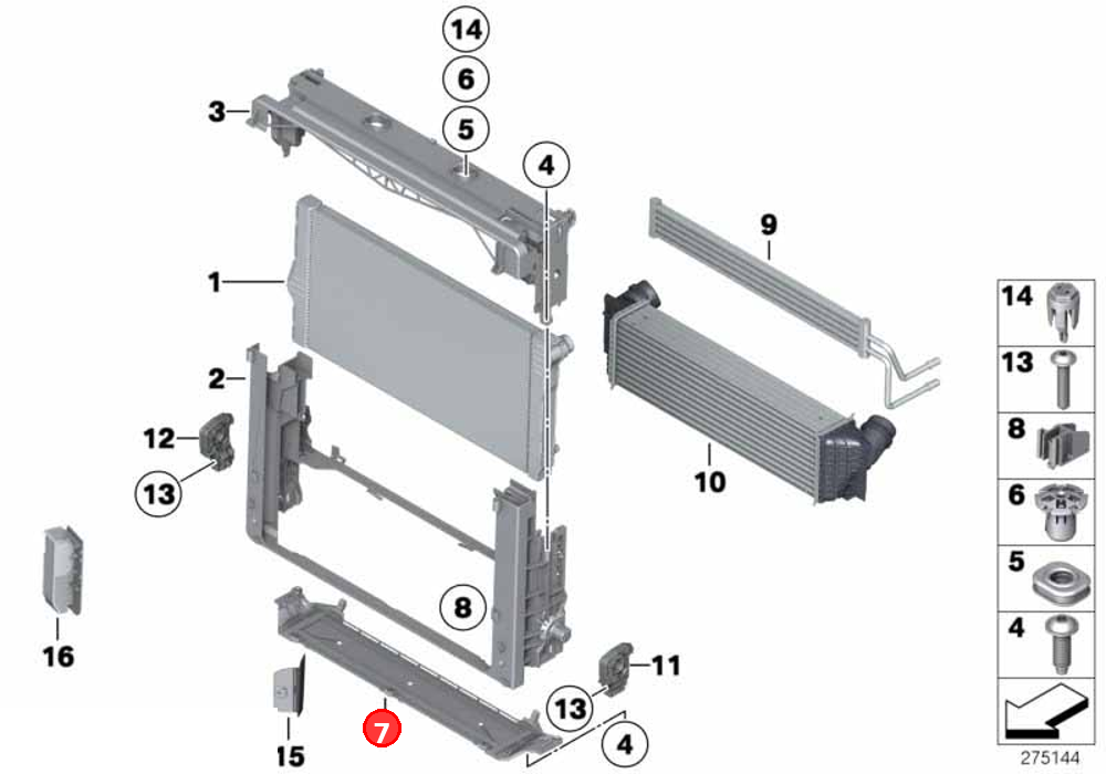 cover, module carrier OE 17517804619