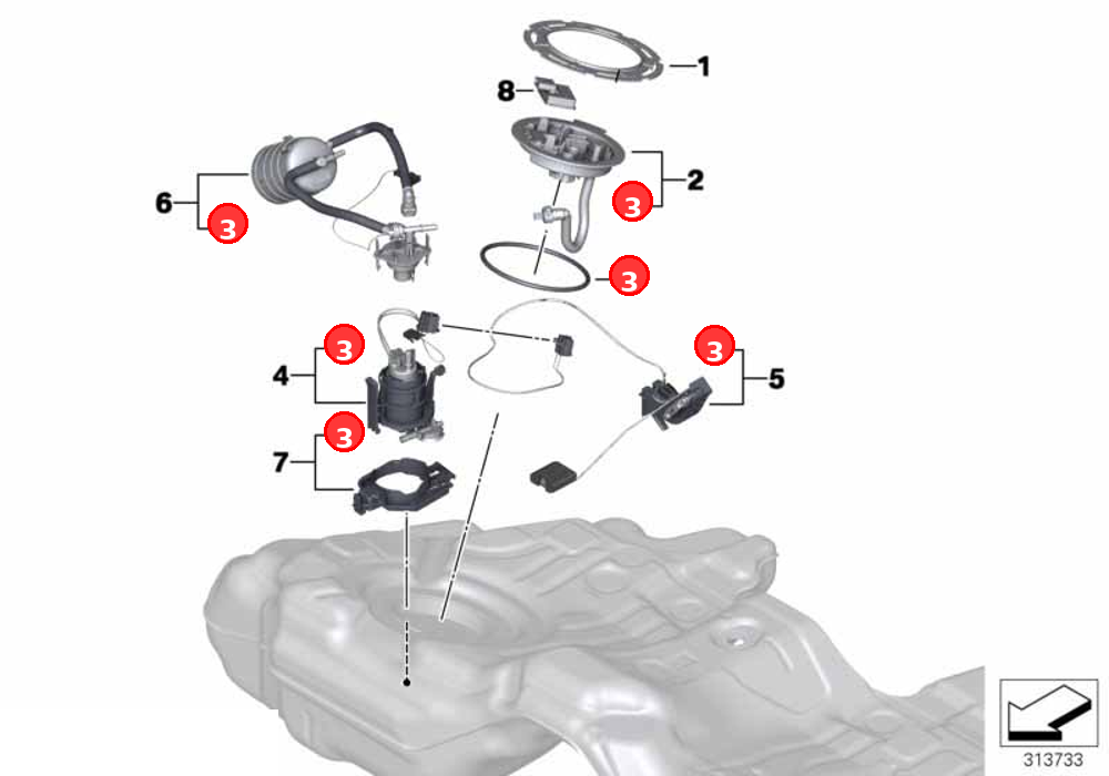 O-ring OE 16117188567
