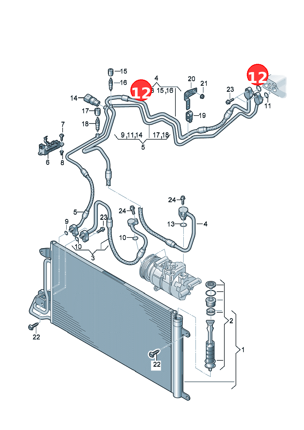 O\-ring OE 7H0820898