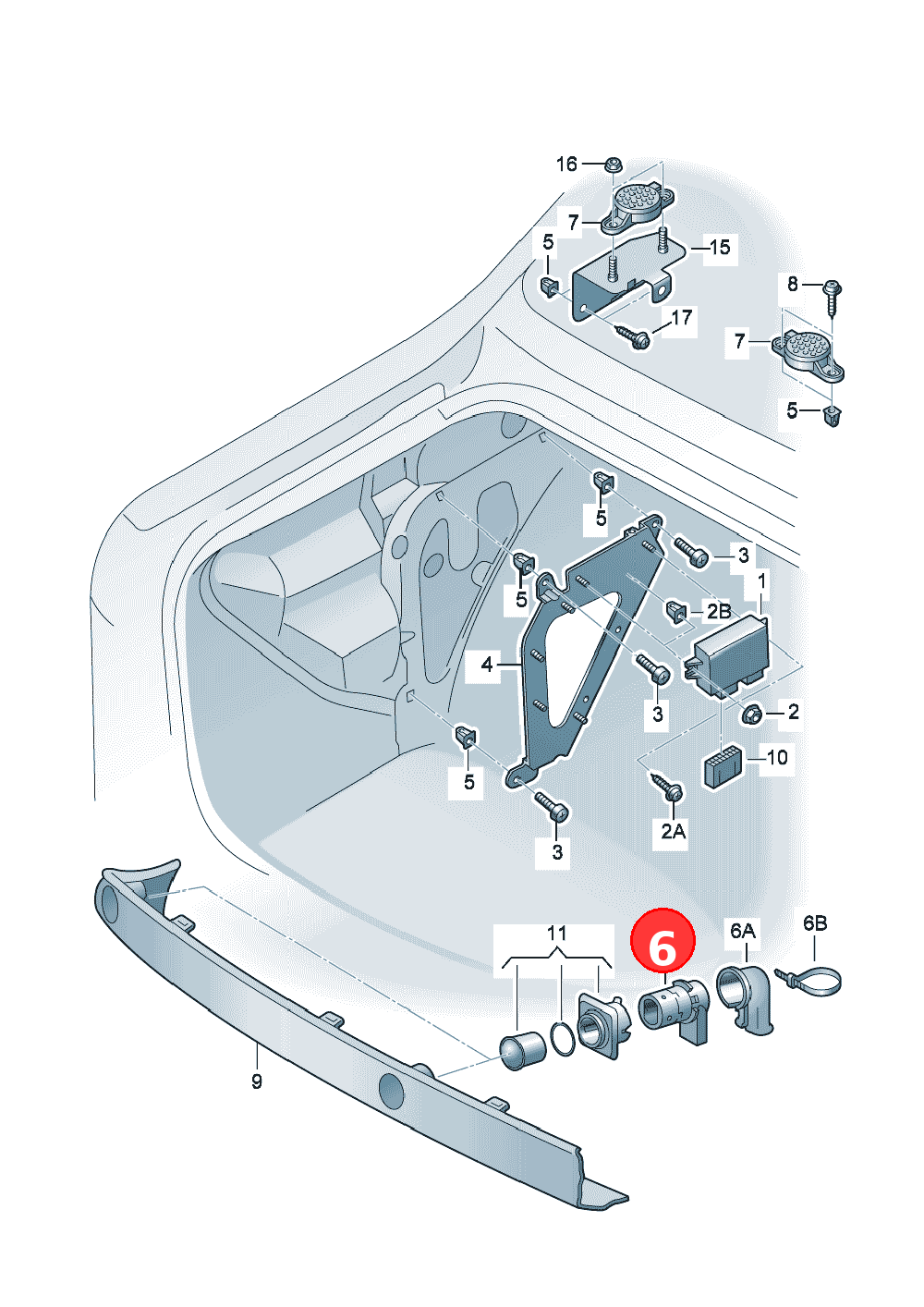 Sensor
Parking aid OE 7H0919275C