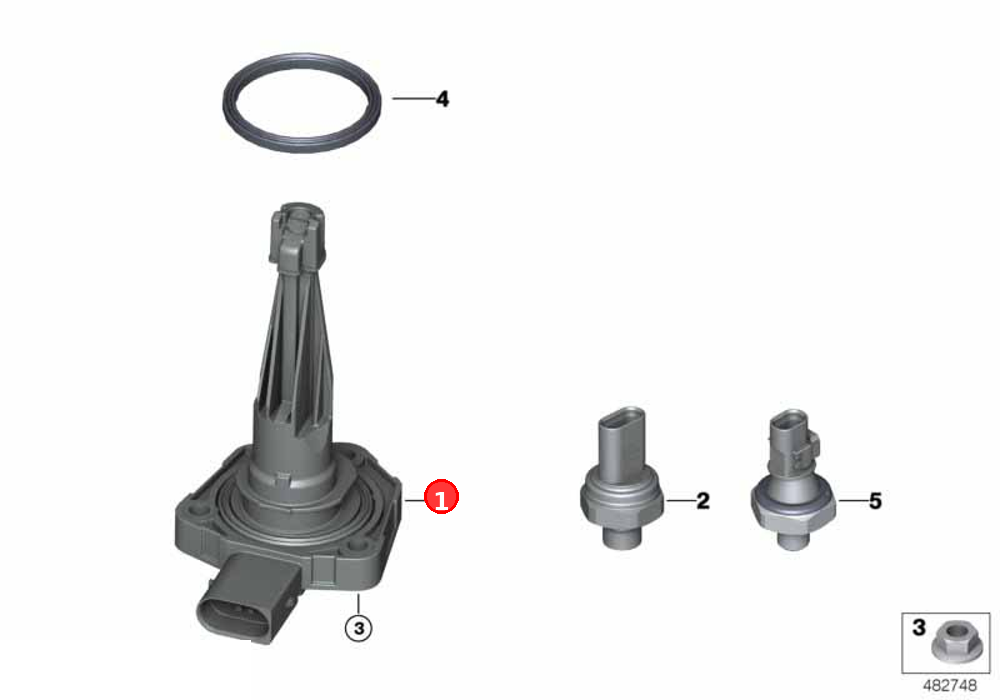 Oil levelling sensor OE 12615A740A3