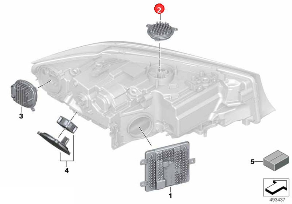 LED module, daytime driving lights OE 63118496133