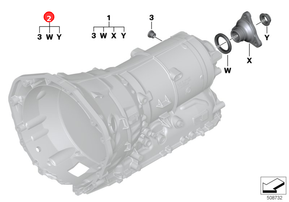 Repair kit, output OE 24008672629