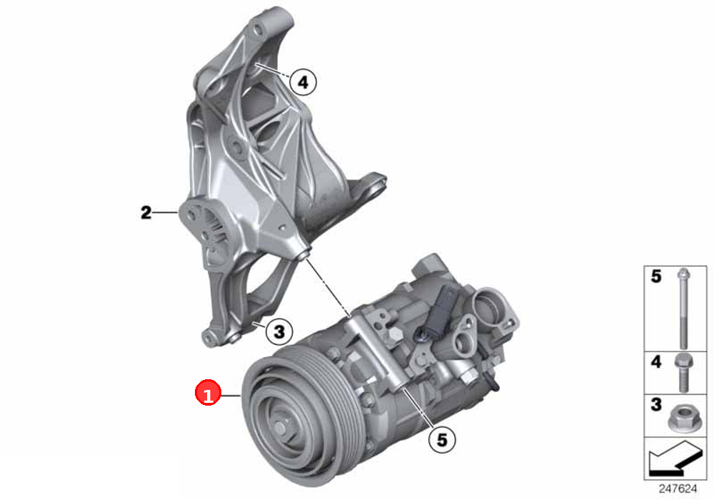 Air conditioning compressor OE 64529222308