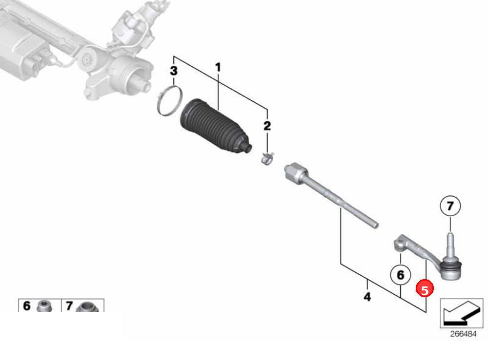 Ball joint, left OE 32106799966